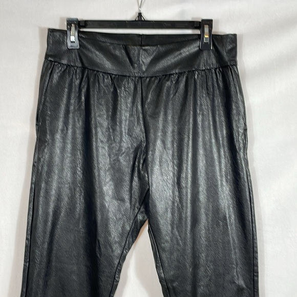 Commando Faux Leather Joggers L NWT Four-Way Stretch Relaxed Fit Black - Picture 5 of 14